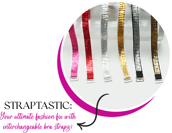 Removable Decorative Bra Straps PEEKABOO STRAPZ PEEKABOO STRAPZ